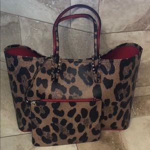 Christian Louboutin Cabata Leopard-Print Tote Bag